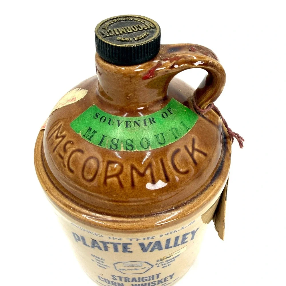Vintage‎ McCormick Platte Valley Corn Whiskey Jug Missouri 7